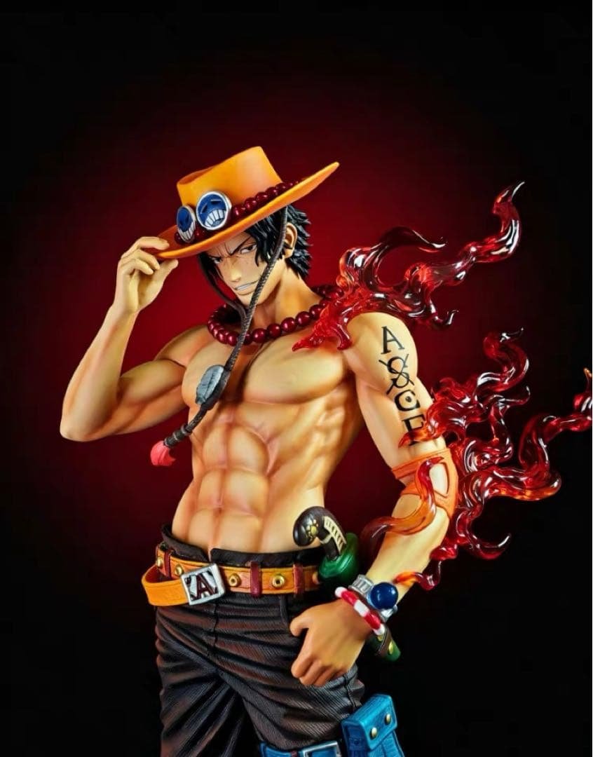 Figure One Piece Portgas D. Ace — GM Garage Kit, PVC, circa 30 cm