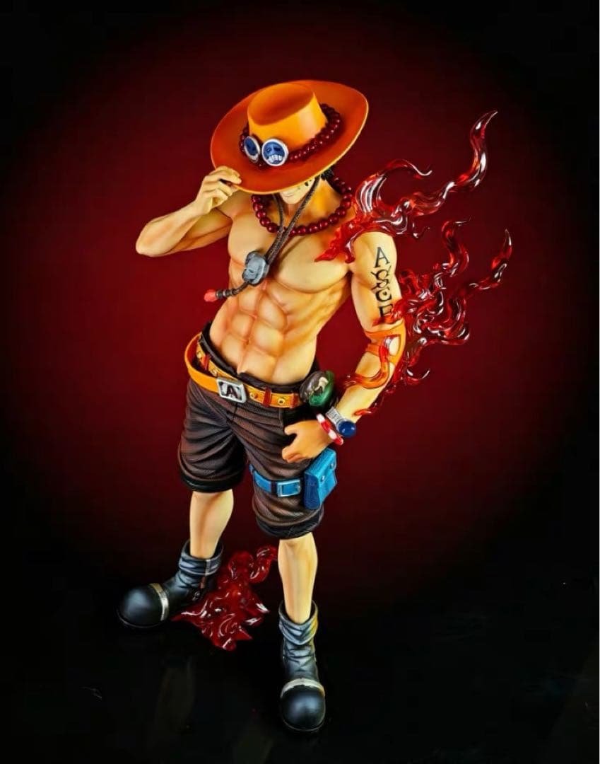 Figure One Piece Portgas D. Ace — GM Garage Kit, PVC, circa 30 cm