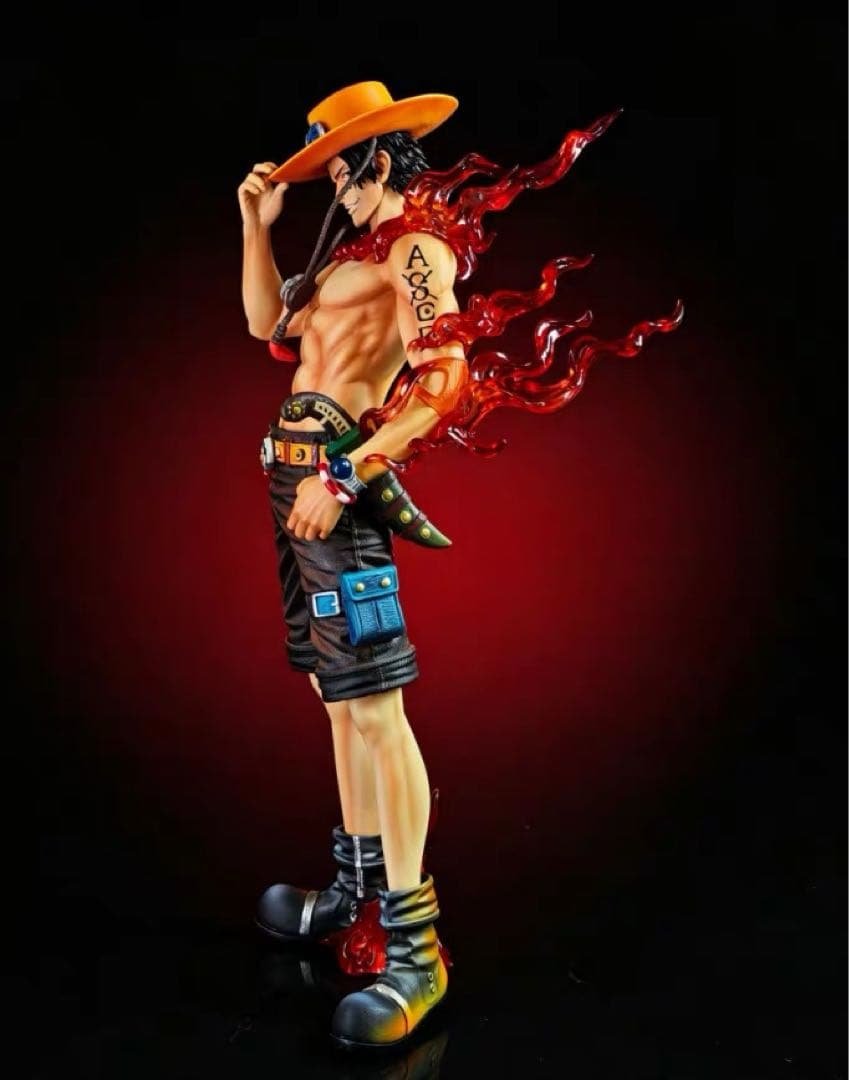 Figure One Piece Portgas D. Ace — GM Garage Kit, PVC, circa 30 cm