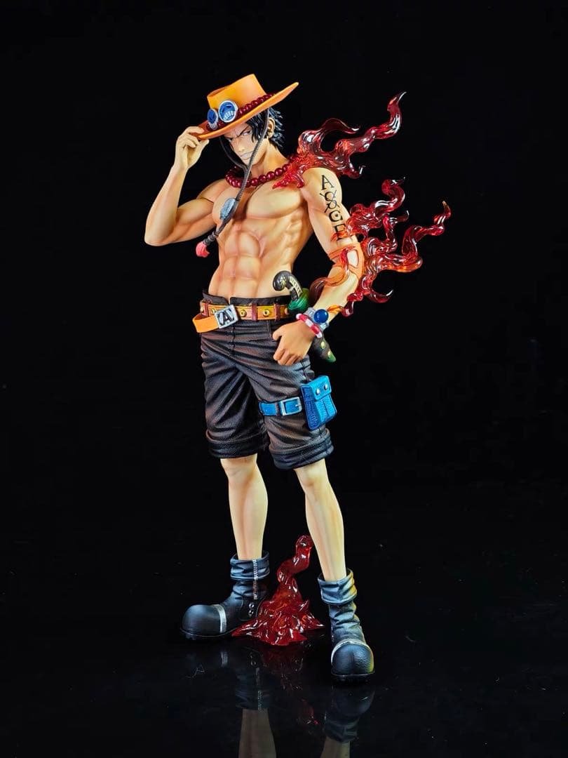Figure One Piece Portgas D. Ace — GM Garage Kit, PVC, circa 30 cm