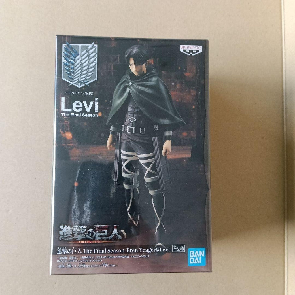 BANPRESTO Attack on Titan Levi Figure — Sealed, Brand New
